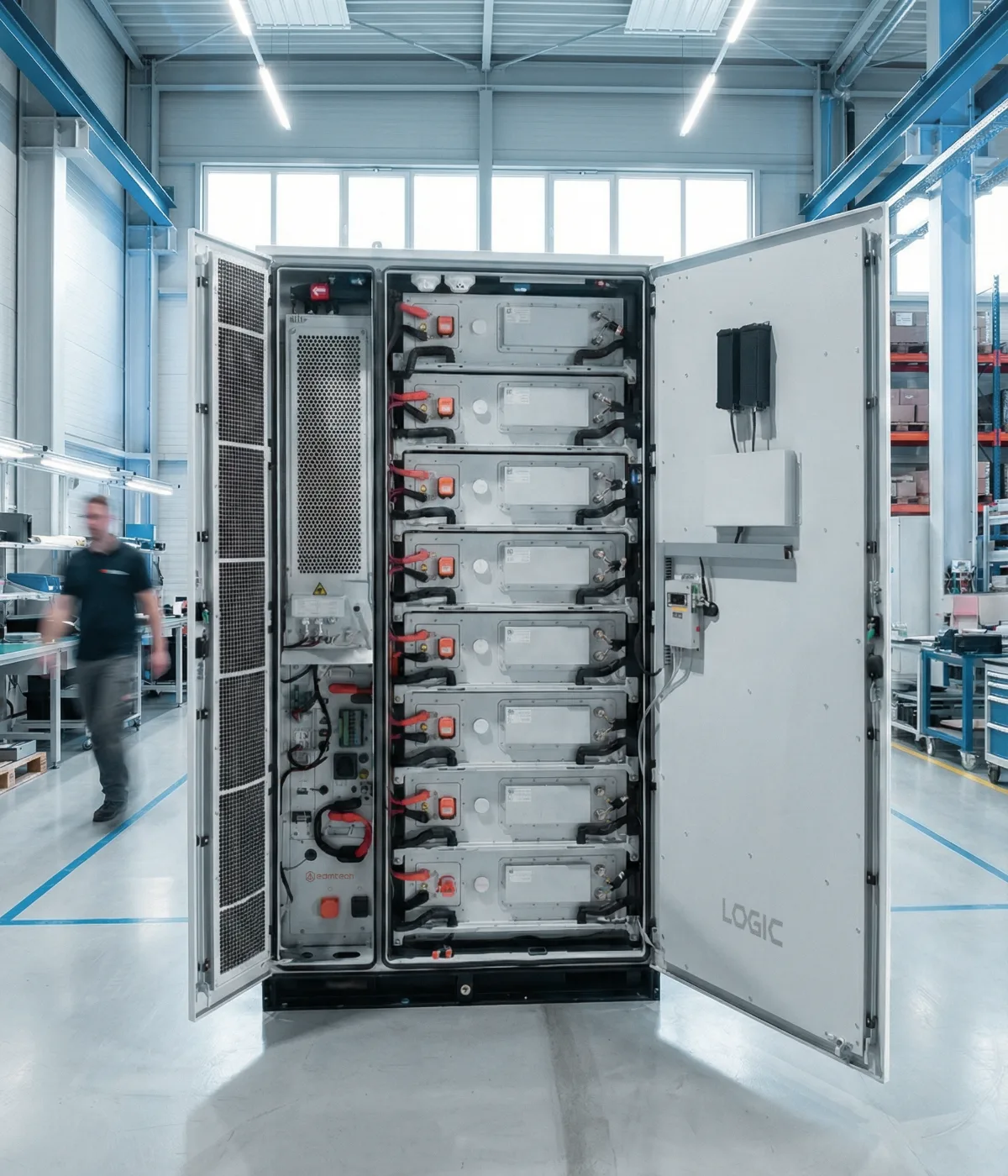 Inside the LOGIC E418 cabinet