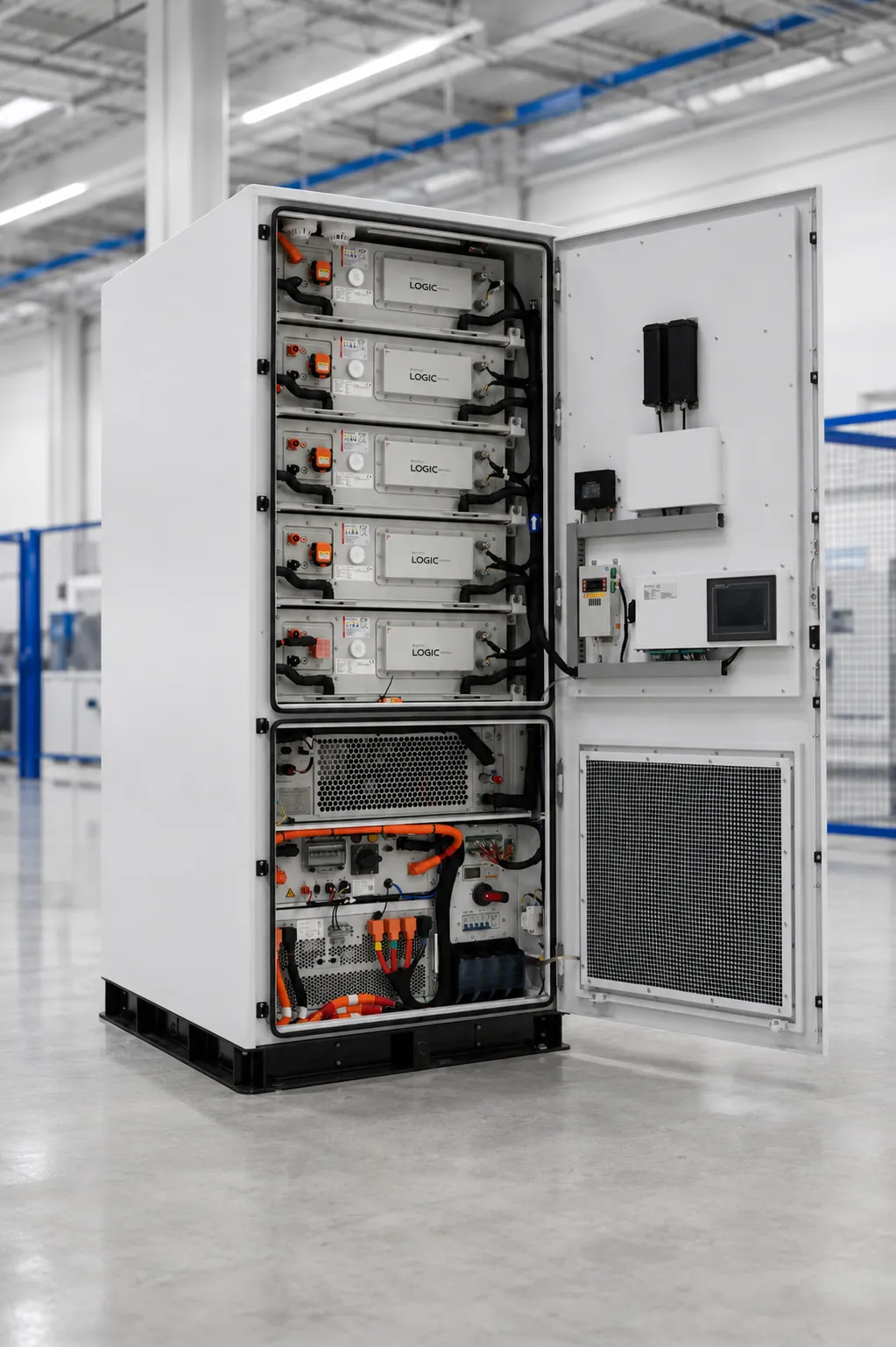 Inside the LOGIC 260-125 cabinet